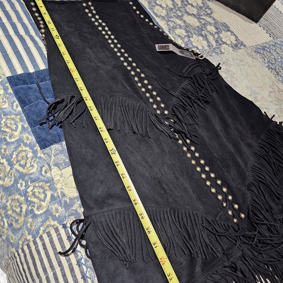 Double D Ranch Black Fringe Dress with Stud Accents - NWT, Size 1X - Picture 7 of 8